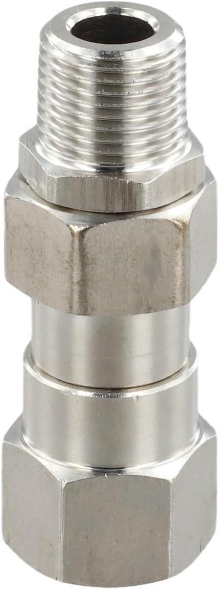 Draaibare hogedrukreiniger in roestvrij staal, 360 graden rotatie met NPT 3/8 en 1/4 inch schroefdraad om knikken van de slang te voorkomen voor outdoor power reinigingstaken (3/8)