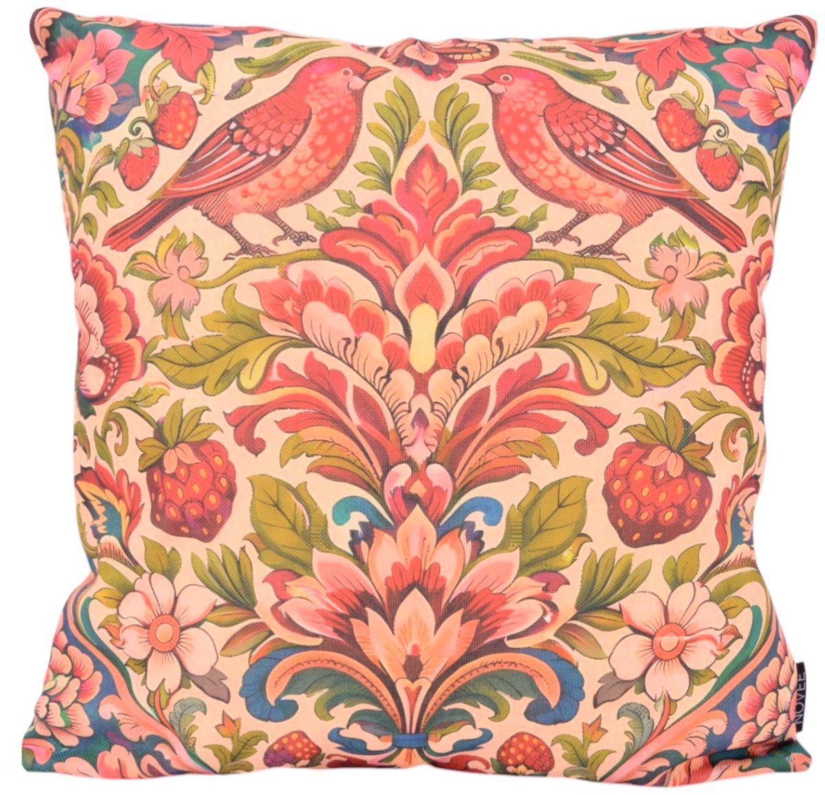 NOVÉE Sierkussen Heritage Bloom Roze | 45x45 cm | Katoen/Linnen roze-multi