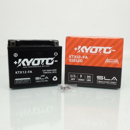 accu sla kyoto voor scooter sym 300 citycom efi 2010 tot 2011 ytx12-bs sla / 12v 10ah nieuw