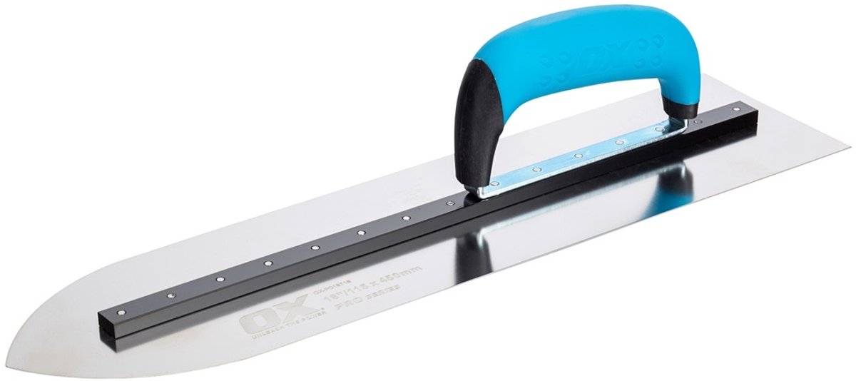 OX Pro Vloerspaan soft grip RVS met punt 115 x 450mm