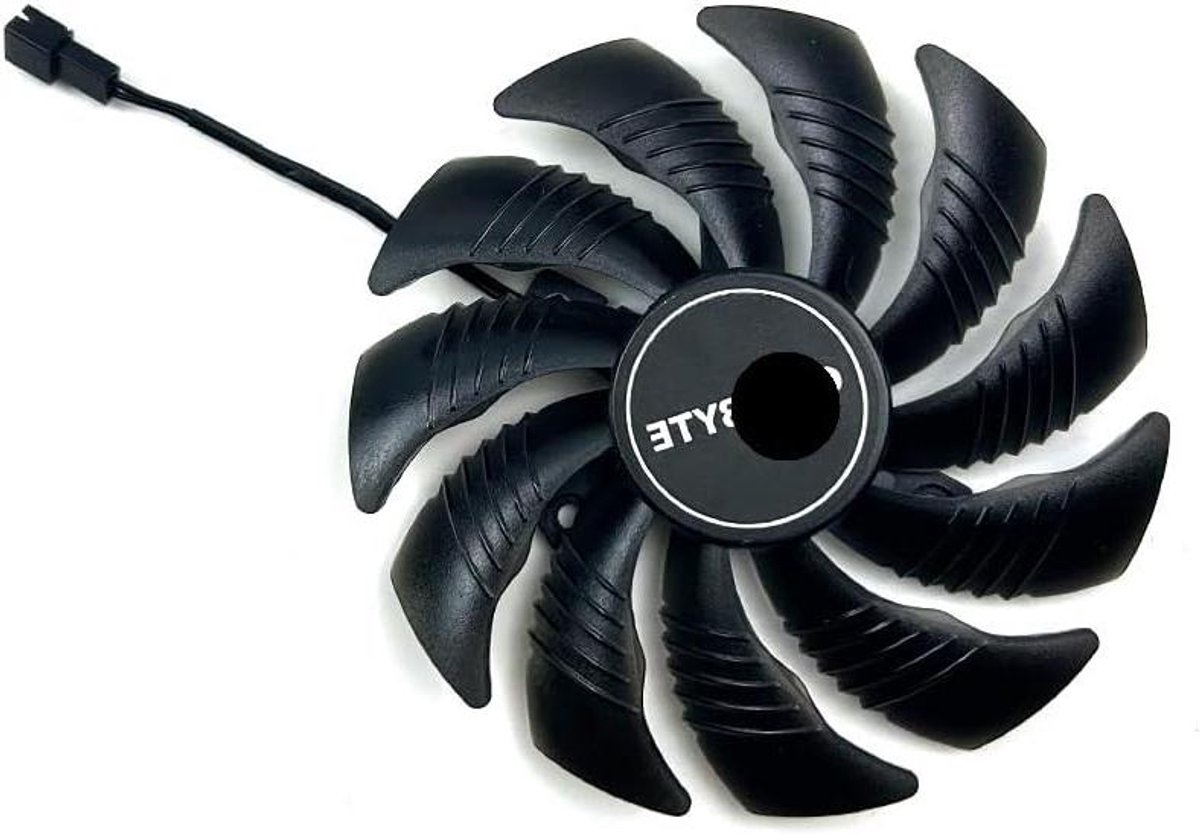 Grafische kaart ventilator - Koeler - Computer koeling - 88mm diameter - 40mm montage - Zwart