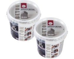 Kreativ Gietbeton poeder - 2x - 1 kg – Voor Creatief Gieten - mallen - DIY Decoraties