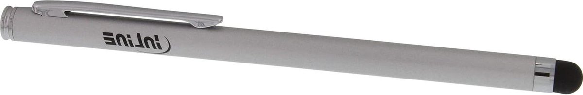 Stylus Pen - Touchscreen Pen - Precisie Tekenen - 6mm Rubberen Tip - 16 cm Lengte - Zilver