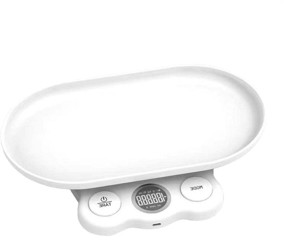 Elektronische Weegschaal - Dierenweegschaal Puppy - Groei Monitoren - Nauwkeurig tot 1 gram - 15 kg Capaciteit - Wit