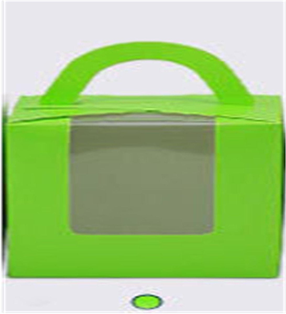 Cupcake Dozen - Taart Verpakking - Cadeau Geven - Met Venster - 100 Stuks - Bruin