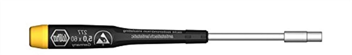 Precisie Schroevendraaier - ESD Inbussleutel - Elektronica Reparatie - Elektrostatisch Ontladend - 4mm x 60mm - Grijs