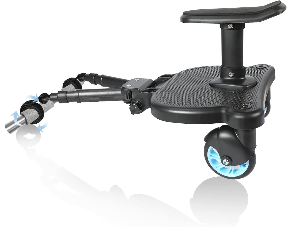 Kinderwagen Board - Staande Plank - Extra Kind Mee - Universele Pasvorm - Tot 22kg - Blauw
