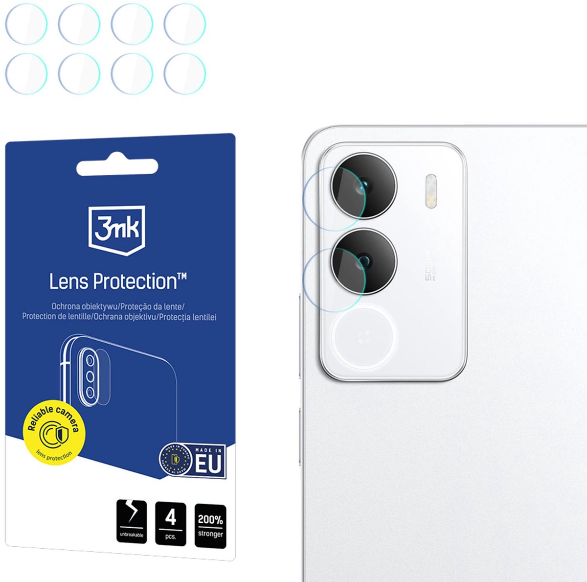 3Mk Lensbescherming Voor Realme P3 Lite 4G: Effectieve Bescherming Met Matte Coating.