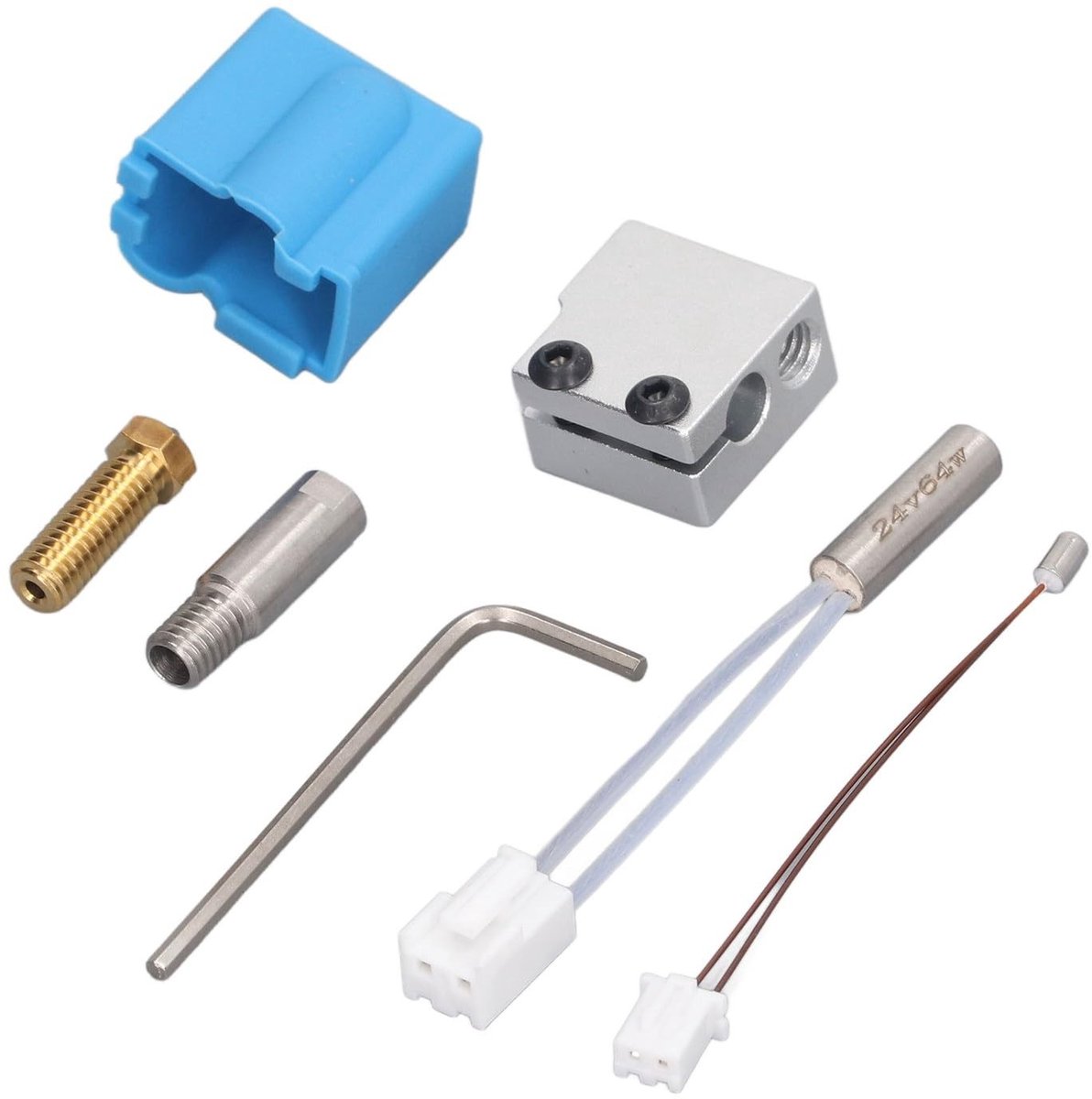 Dailygoods- Hotend Kit 0,4 mm - Reserveonderdelen - Sidewinder X1/X2 - 1,75 mm Filament - Slijtvast Metaal - Goede Compatibiliteit - 3D-printeronderdelen