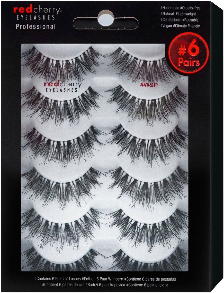 Red Cherry Eyelashes Bandwimpern WSP - 6 Pairs