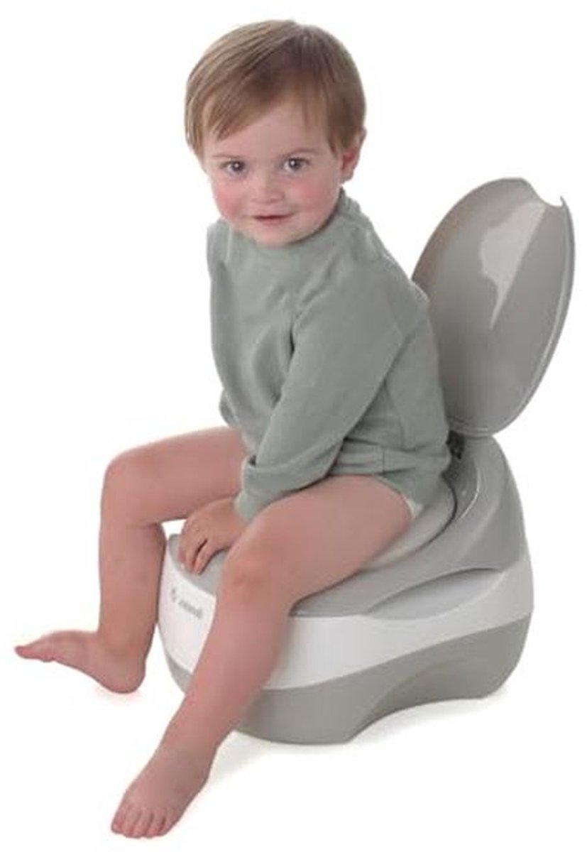 Educatief Babypotje - Zindelijkheidstrainer - Zelfstandig Leren - 3-in-1 Functie - Tot 50 kg - Grijs