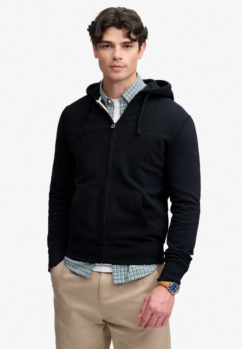Superdry Vest Essential Sdco Logo Ziphood M2014703a 24s Dark Mannen Blauw