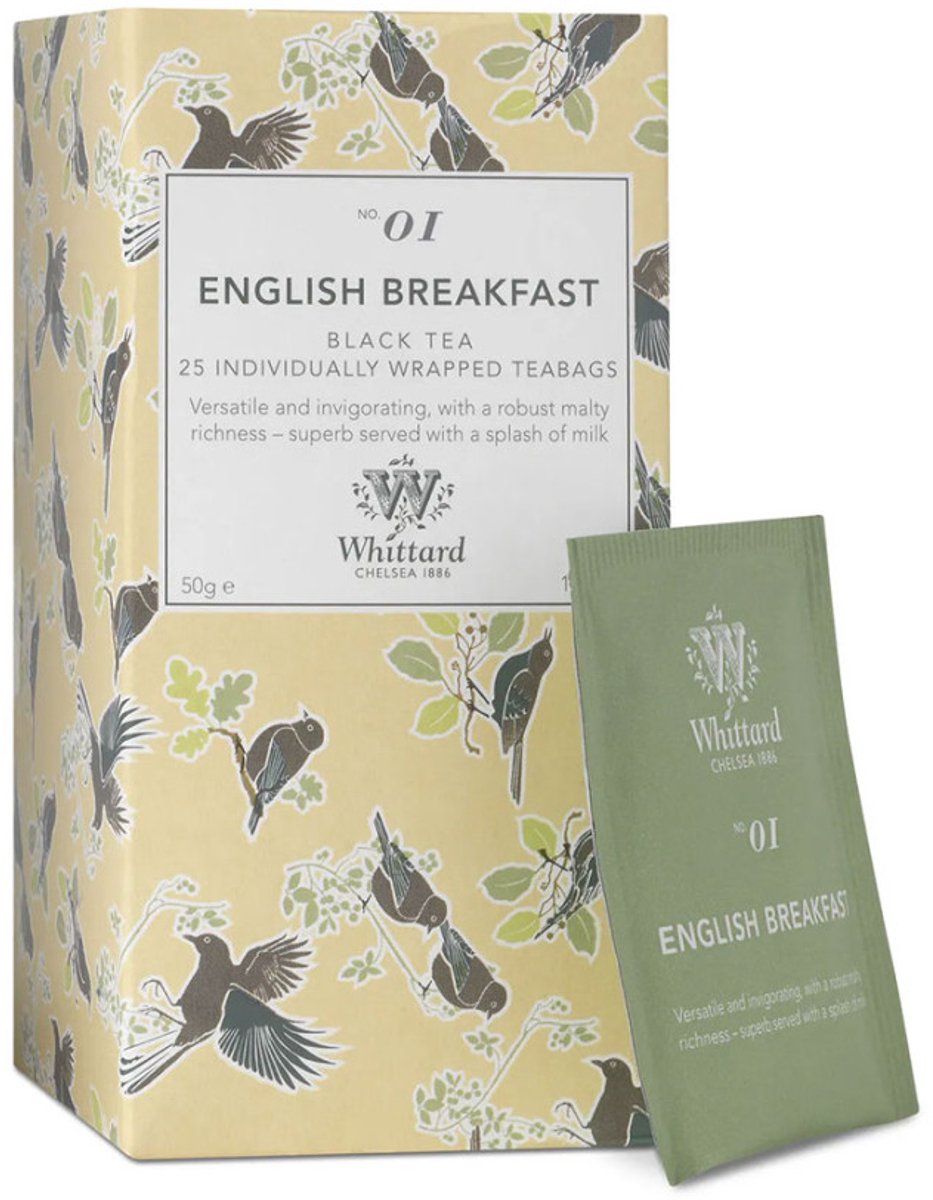 Zwarte thee Whittard of Chelsea English Breakfast, 25 pcs.