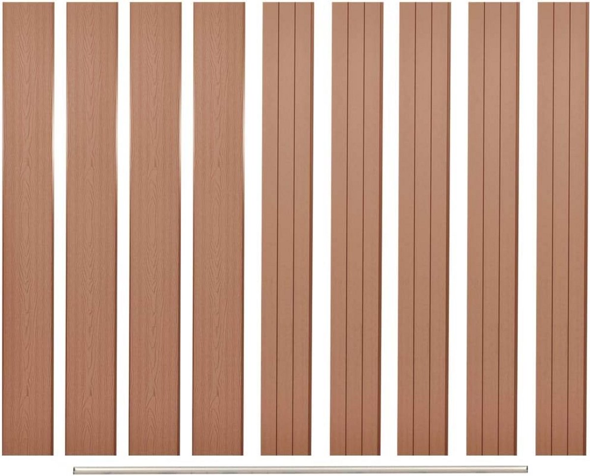 Schuttingplanken Set - Tuinafscheiding WPC - Privacy Creëren - Onderhoudsvrij Materiaal - 