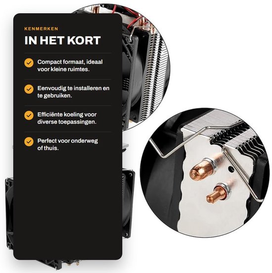 Allecto - Halfgeleider Koeling - Mini Koelkast - Elektrisch Koelapparaat - 12V 10A - Koeltechnologie - Ideaal voor Huisdieren - Compact Formaat van Allecto — afbeelding 2