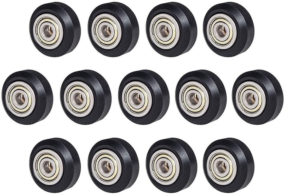 Dailygoods- Laufrollen 13 Stuks - V-slot Wielen - Duurzaam - 3D-printer Rollen - Compatibel met Ender 3/3 v2/5 - Ondersteunt Hoge Snelheid - 3D-printerwielen