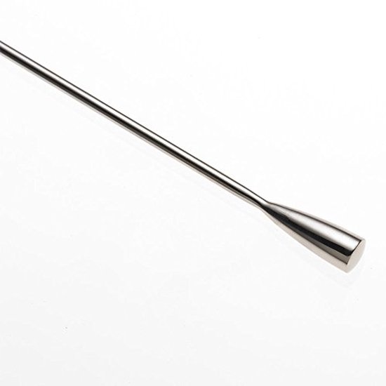 Staaflepel - Mixlepel Barlepel - Cocktails Maken - Massieve Schacht - 30 cm - Zilver — afbeelding 2