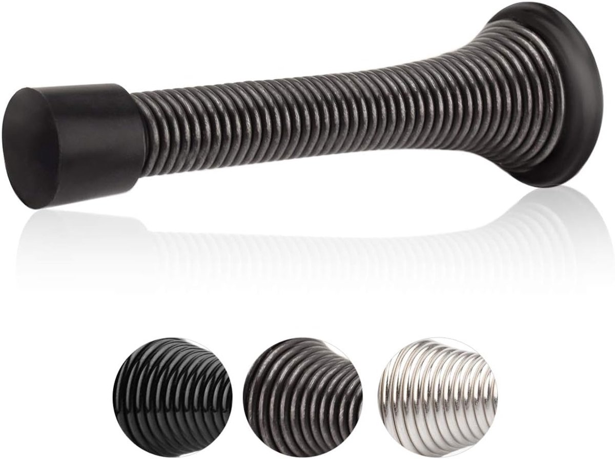 Veerdeurstopper - Deurbumper - Muren Beschermen - Rubberen Bumper - 12 Stuks - Olie Gewreven Brons