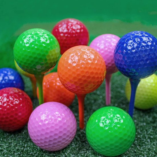 Mini Golfballen - Oefenballen Set - Golftraining Buiten - Twee Laags Constructie - 40 mm - Meerkleurig van MINI — afbeelding 4