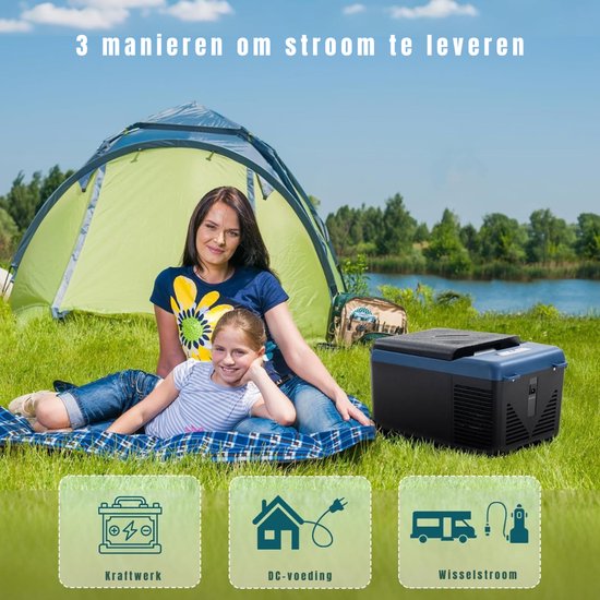 QUOVO® Compressor Koelbox - Koelbox - Elektrische Koelbox - Zwart - 50cm 38cm x 31cm van Quovo — afbeelding 4