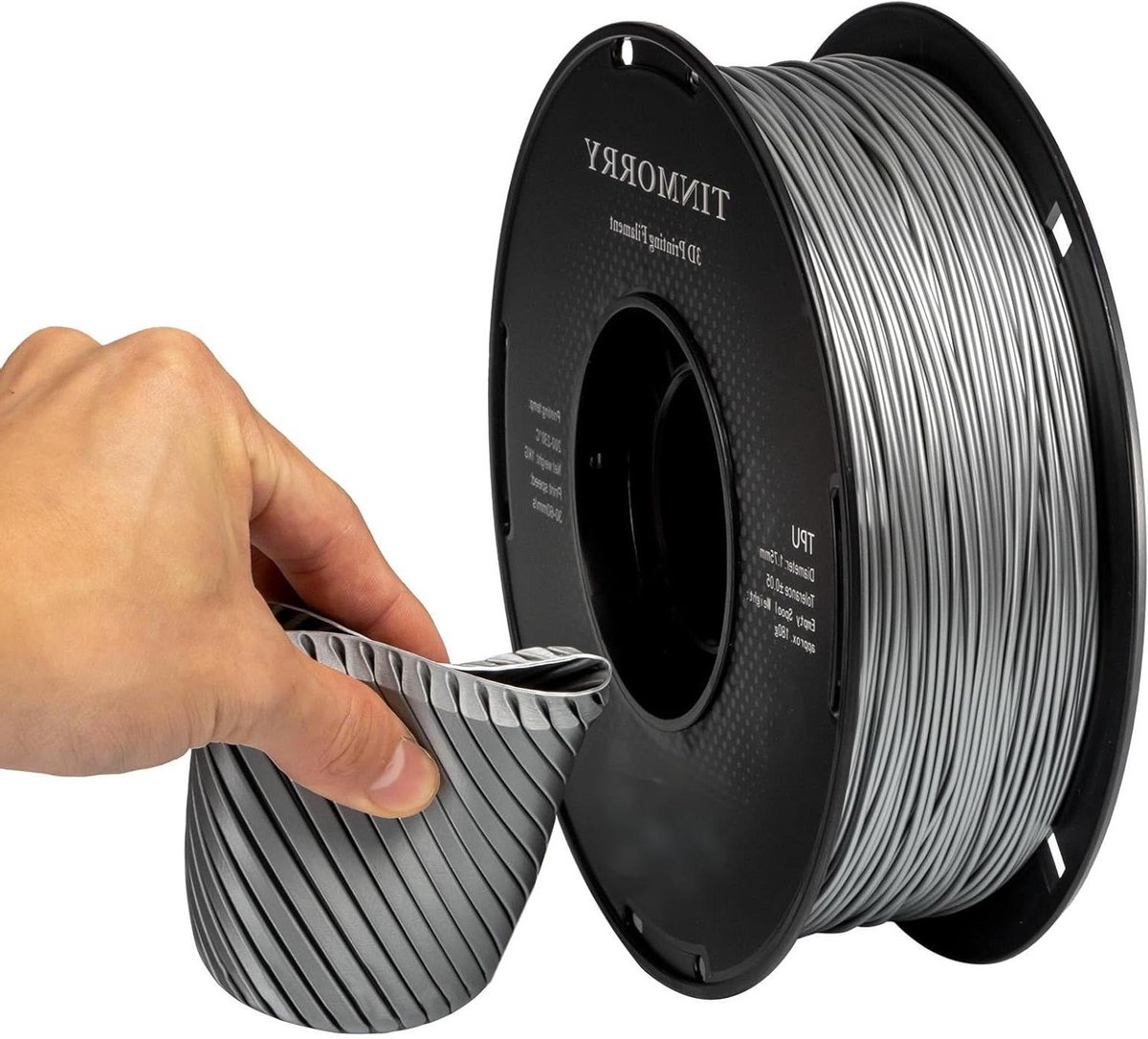TPU Filament - Flexibel Filament - 3D Printen - Hoge Elasticiteit - 1kg Spool - Wit