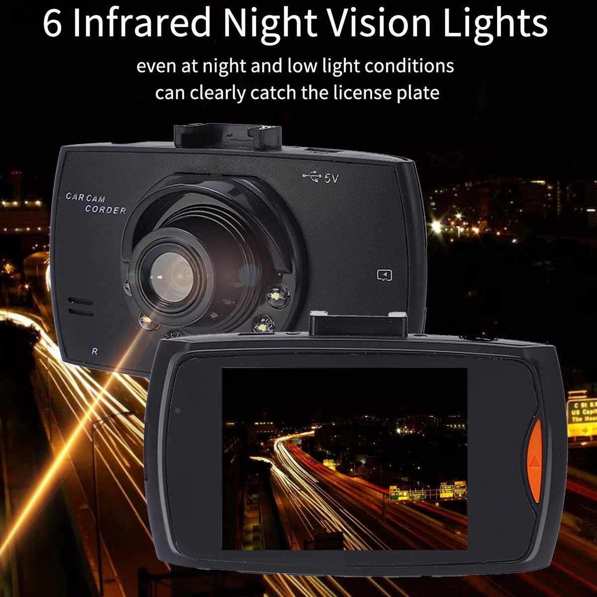 Auto Dashcam 1080P FHD Nachtzicht Autorecorder- Voor en Achter - 170 Graden Groothoek - Lusopname - Zwaartekrachtdetectie - Parkeermonitor . – foto 7