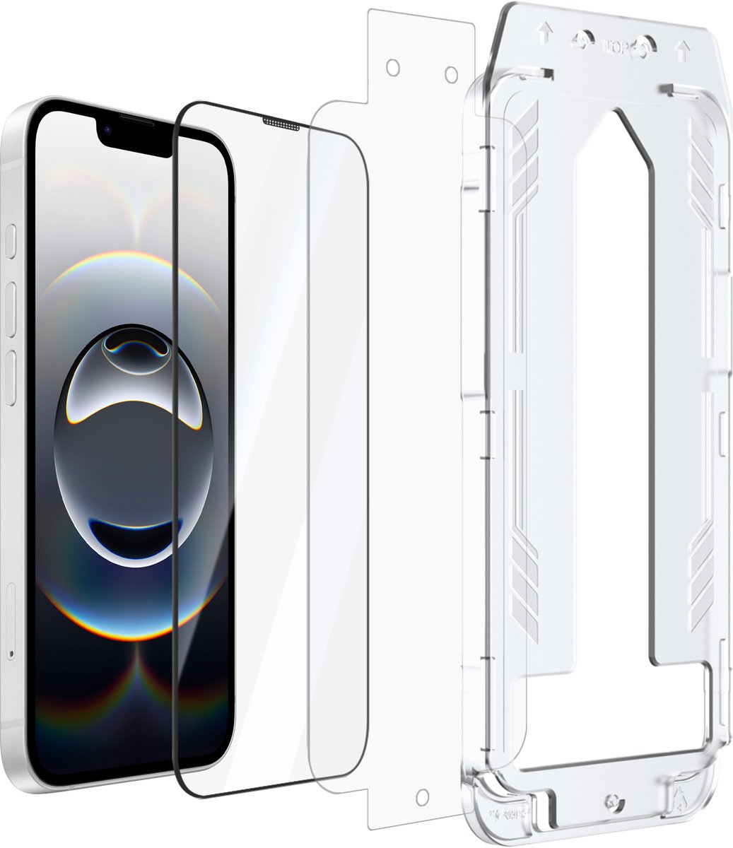 Just in Case screenprotector geschikt voor iPhone 17e / 16e - Screenprotector met Applicator