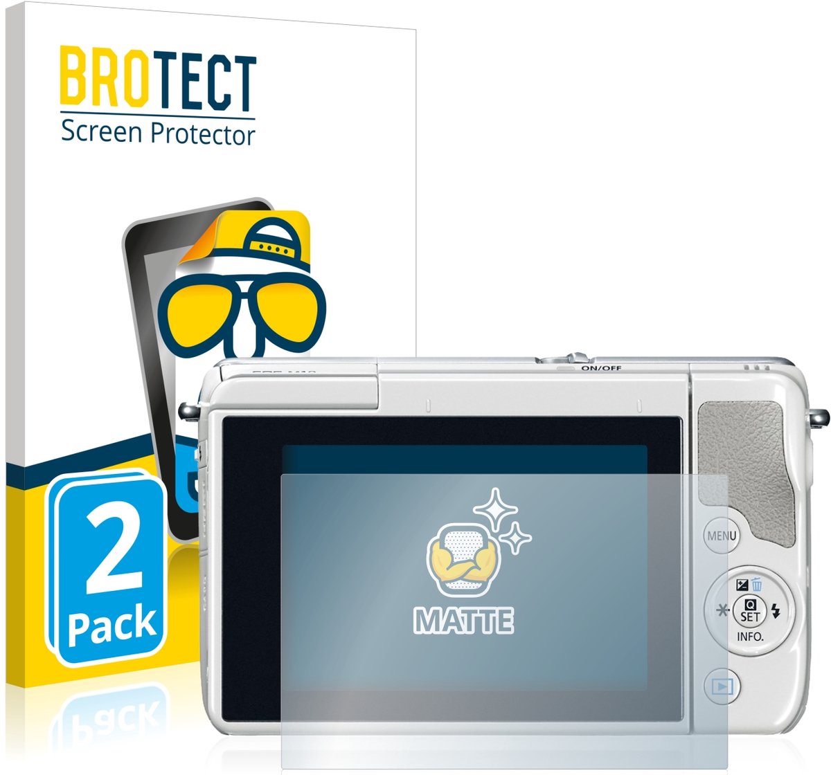 BROTECT - Screenprotector voor Canon EOS M10 - Folie Beschermfolie matte 2 Stuks