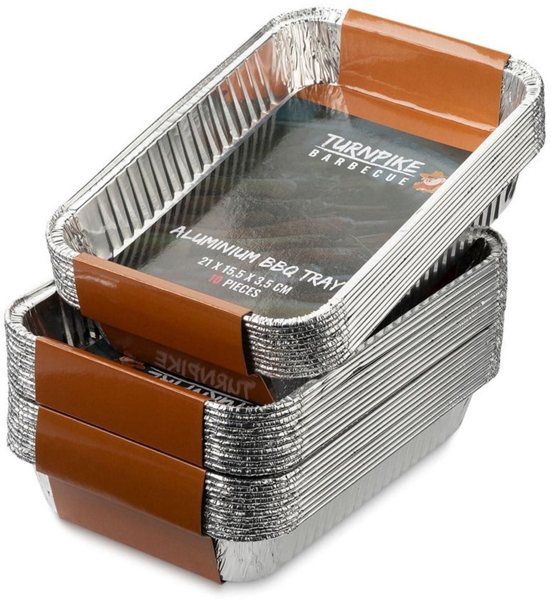 Turnpike - Aluminium BBQ Trays - 23 x 17 x 4 cm