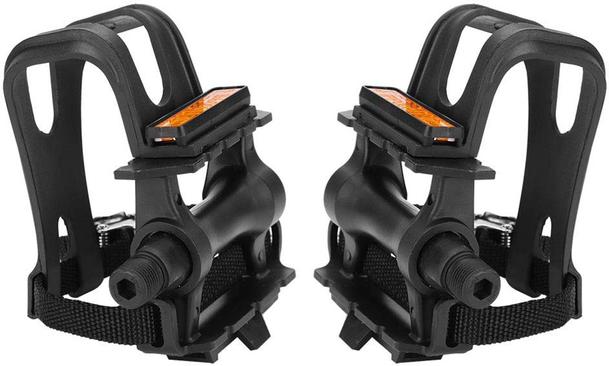 SPHProducts - Fietspedaal - Fietspedalen Met Clips - Duurzaam en Lichtgewicht - Nylon - Fixie en Mountainbikes - Accessoires voor Fietsen - Geschikt v