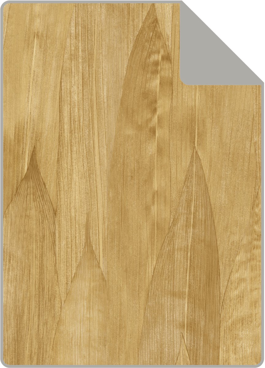 Proefstaal Origin Wallcoverings behang bladeren okergeel - 26.5 x 21 cm - 347809-S