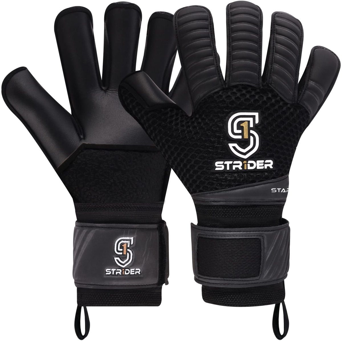 Str1der Starter keepershandschoen | Zwart | Maat 5