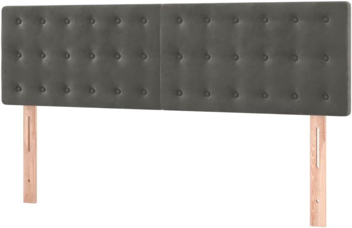 Hoofdborden Set - Bed hoofdbord - Bedombouw Compleet Maken - Verstelbare Hoogte - 144 x 5 x 88 cm - Donkergrijs