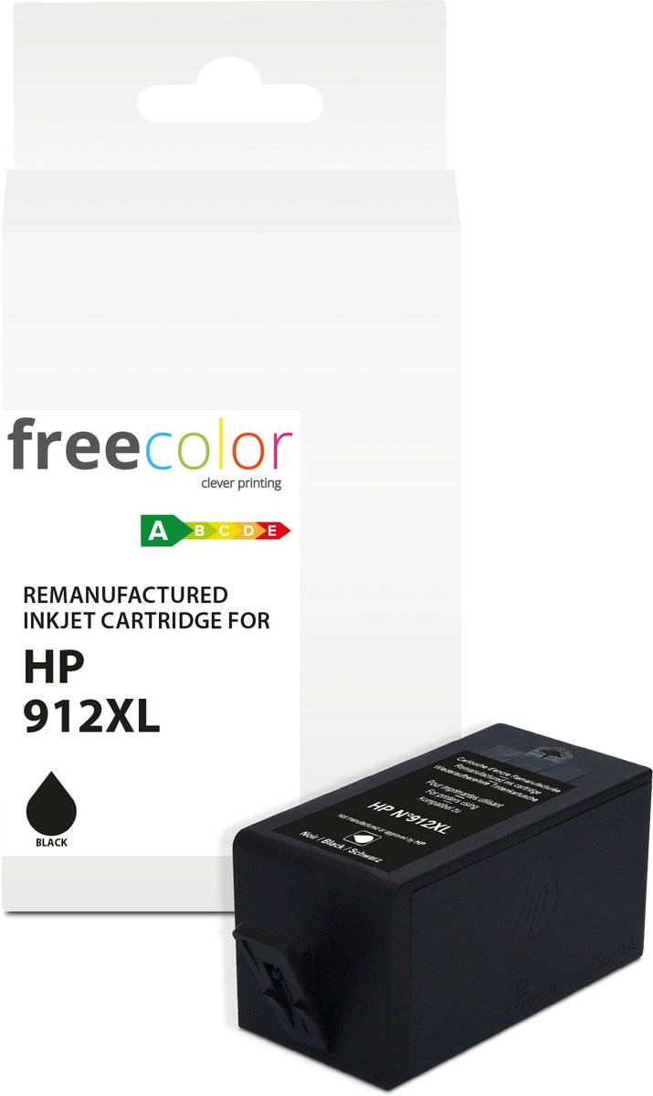 HP 912XL - ink cartridge FREECOLOR - HC- Black 32ml - 1330p