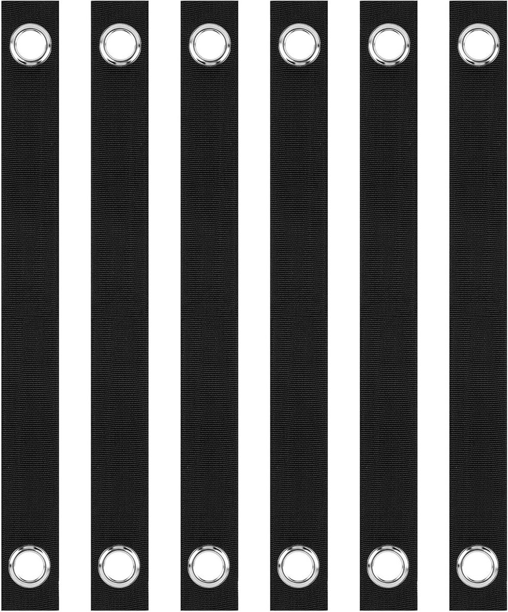 Boombanden met Oogjes - Boomsteunriemen Afspannen - Bomen Steunen - Corrosiebestendig Nylon - 3.8 cm x 40 cm - Zwart