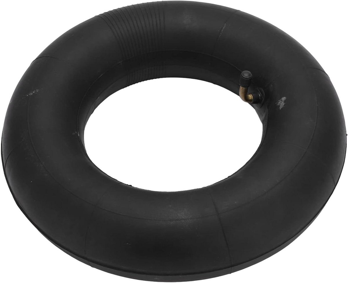 Rubberen Binnenband - Binnenband Rubber - Vervangen Lekke Band - Gebogen Klepsteel - 4.10/3.50-6 - Zwart