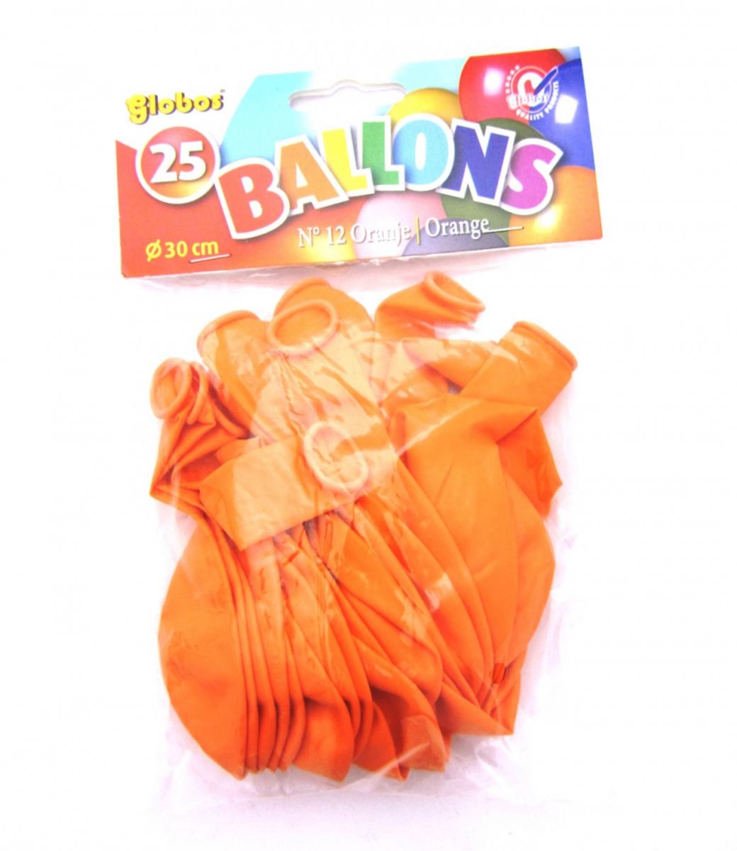 Globos Ballonnen oranje 25 stuks