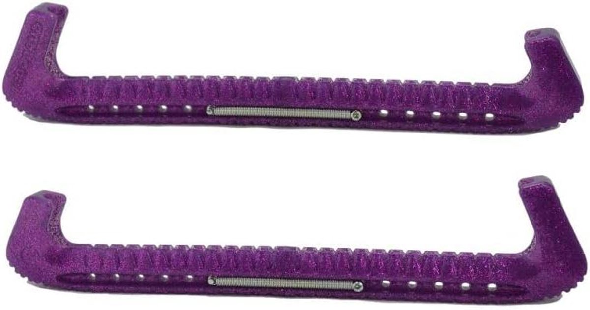 Schaatsbeschermers - Schaatsijzer beschermers - IJzers beschermen - Verstelbaar en snijdbaar - 318 cm - Paars glitter