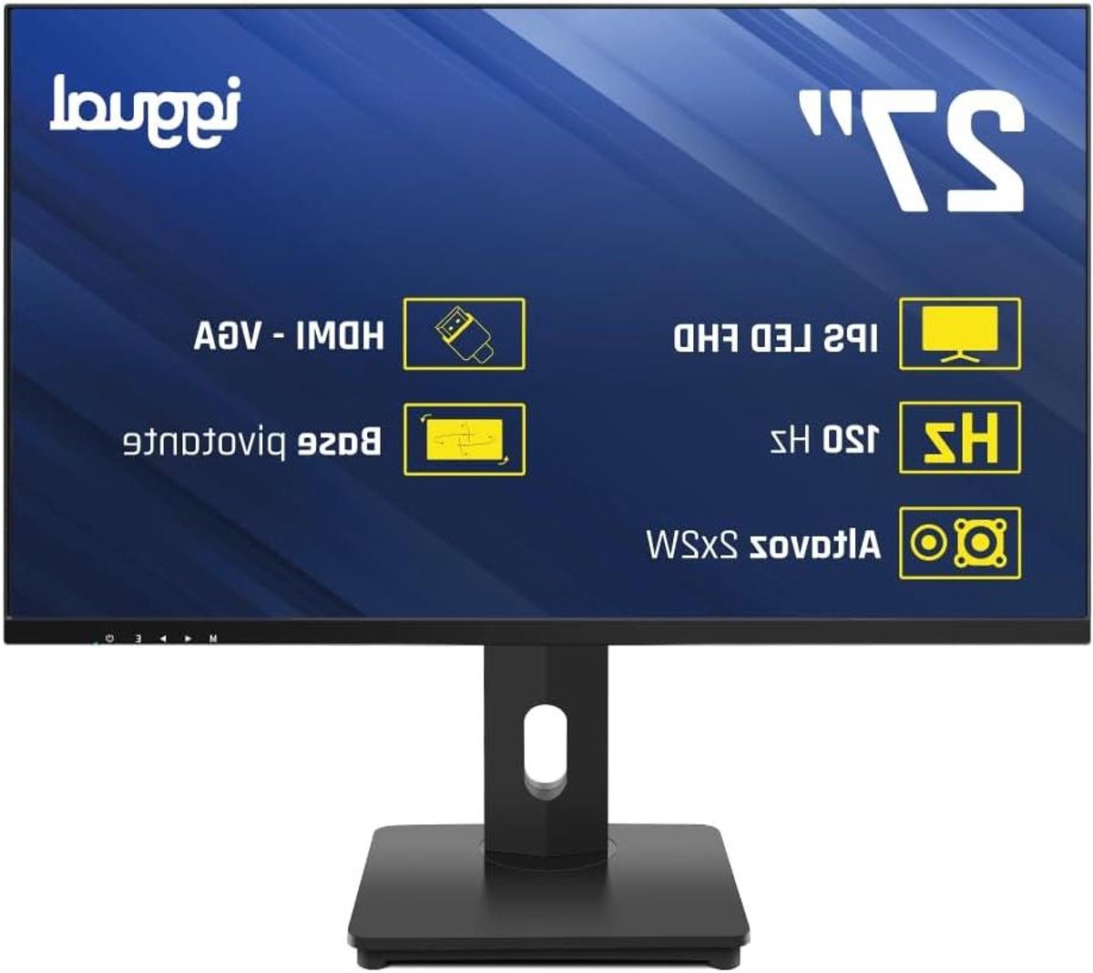 Monitor - Scherm Computer - Ergonomisch Werken - Frameloos IPS Paneel - 27 inch - Zwart