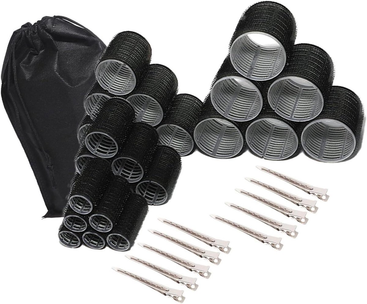 Haarkrulspelden Set - Krultang Clips - Haar Styling - Warmtevrij Krullen - 6 Stuks - Bruin
