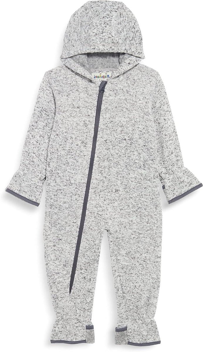 Baby Sneeuwpak - Baby Skipak Overal - Warm Houden - Gebreid Fleece - 33 x 23 x 5 cm - Grijs