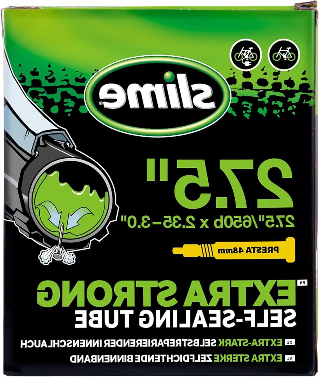 Fietsbinnenband met Slime - Zelfdichtende binnenband - Lekke banden voorkomen - Reparatiemiddel in band - 27.5 x 2.35-3.0 inch - Zwart