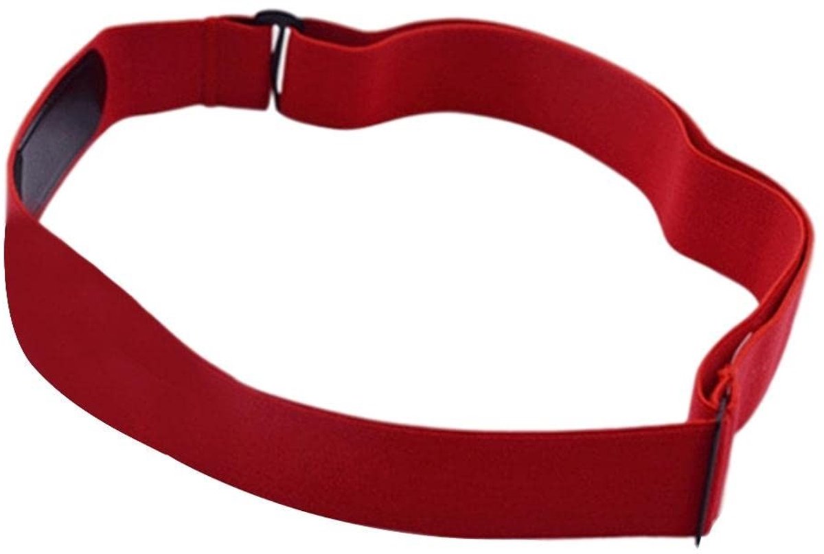 Golden crown - Verstelbare Hartslagmeter Borstband - Compatibel met MZ Hartslagmeter - Zachte Nylon Band - Geschikt voor Smartphones en Tablets - Rood