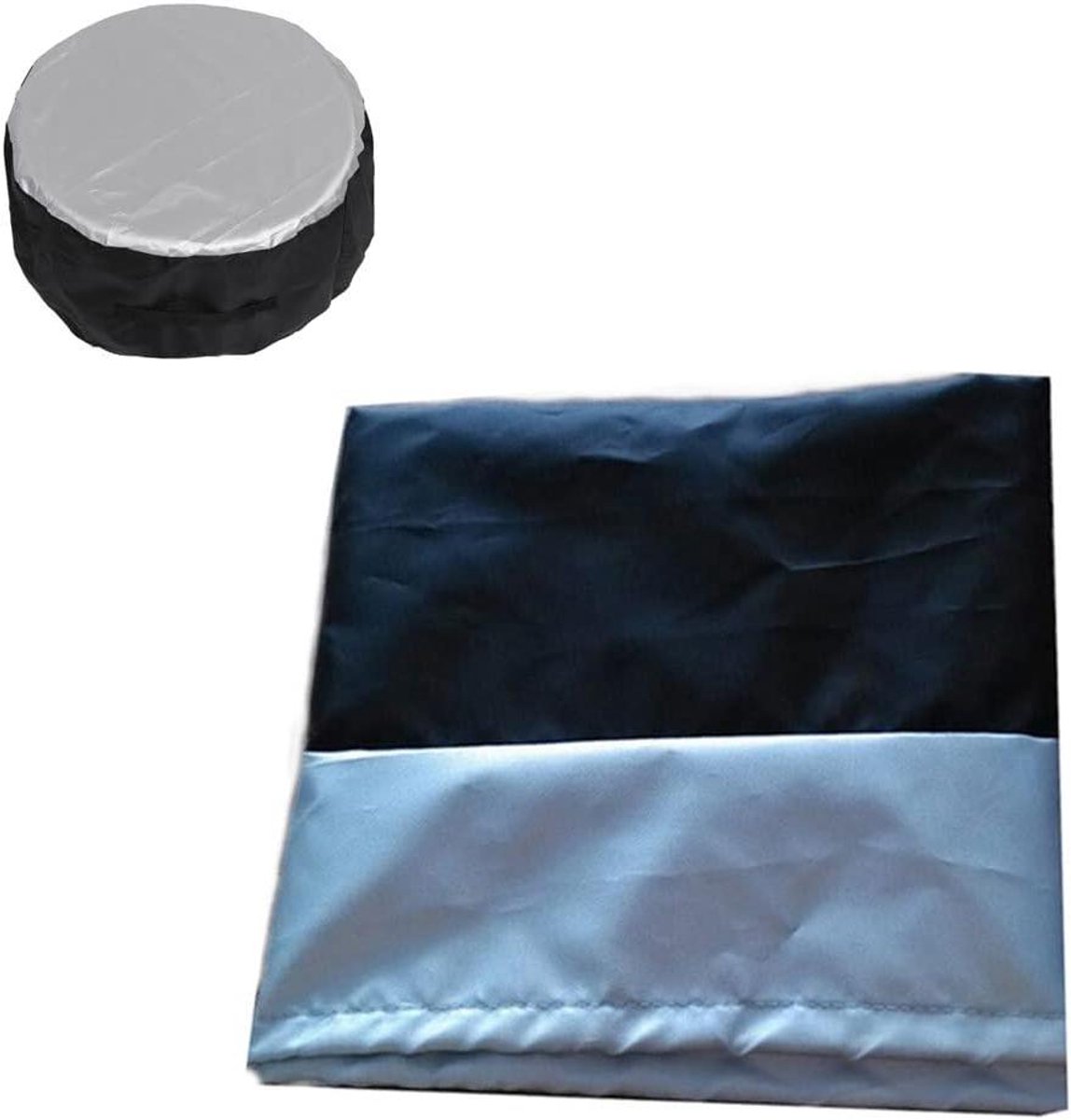 Bandenhoezen - Wielbeschermers Reservewiel - Banden Opslaan - Waterdicht Oxford Stof - Tot 31 inch - Zwart Zilver