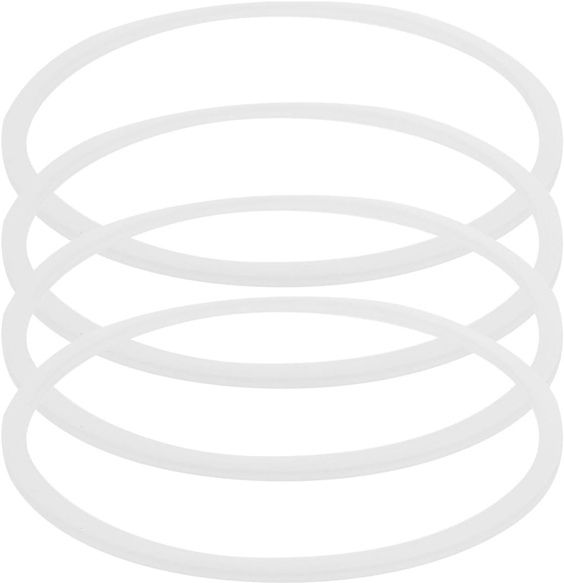 Set van 4 Flexibele Silicone Afsluitringen voor Lunchboxen, Duurzame en Veilige Oplossing voor Voedselopslag en Bento Boxen