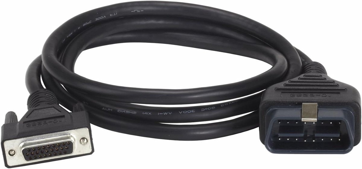 OBD II Kabel - VCI Kabel Diagnose - Auto Uitlezen - Vervangende Kabel - 91 cm - Zwart