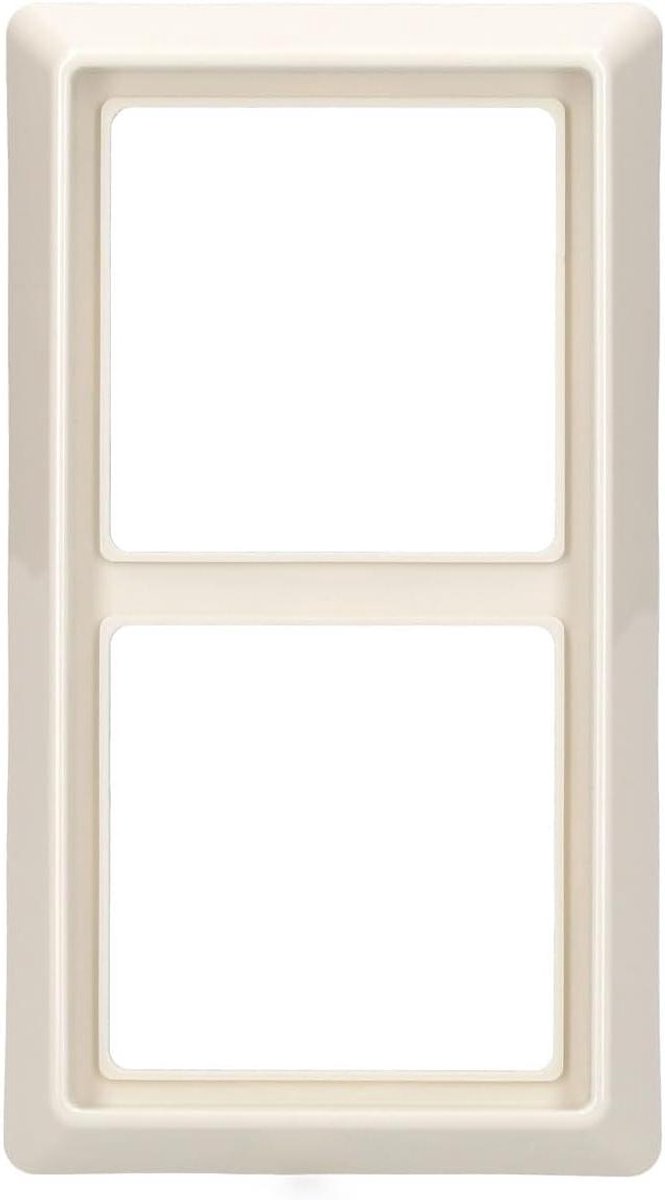 Afdekraam Dubbel - Wip Schakelaar Frame - Waterdicht Schakelen - IP44 Bescherming - 2-voudig - Wit