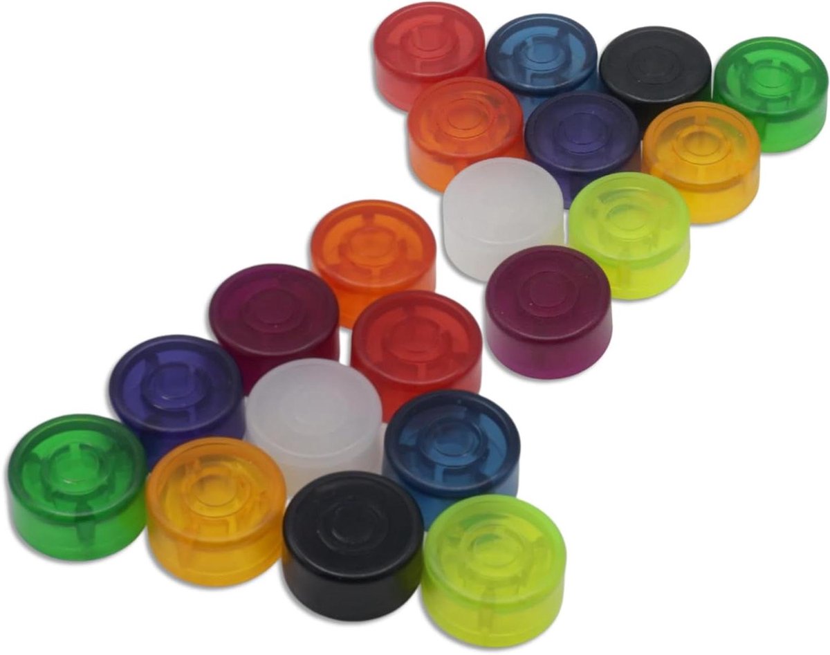 Gitaar Pedaal Toppers - Voetschakelaar Covers - Pedaal Bedienen - Antislip Bescherming - 20 Stuks - Meerkleurig