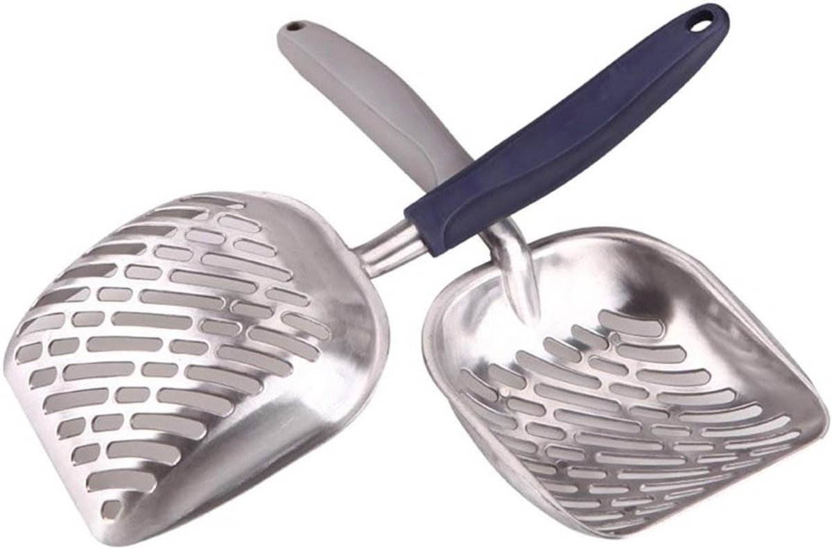 Robuuste metalen kattenbakschop voor kattenbakvulling, eenvoudig schoon te maken, diverse kleuren beschikbaar, 14 x 5,5 x 1,7 inch