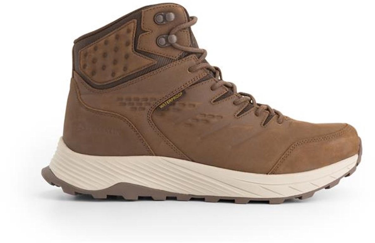 Travelin’ Hirtshals Heren Halfhoge wandelschoenen Waterdicht Donkerbruin